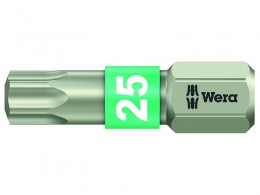 Wera 3867/1 TS Torx TX 25 Torsion Stainless Steel Bits  25mm £3.70